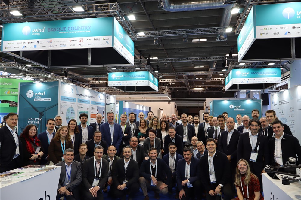 El Cluster de Energía reúne a 45 empresas y entidades vascas en WindEurope 2025, consolidando la proyección internacional del sector eólico