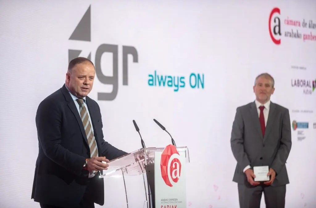 Zigor recibe el Premio PYME Exportadora 2025 de la Cámara de Comercio de Álava