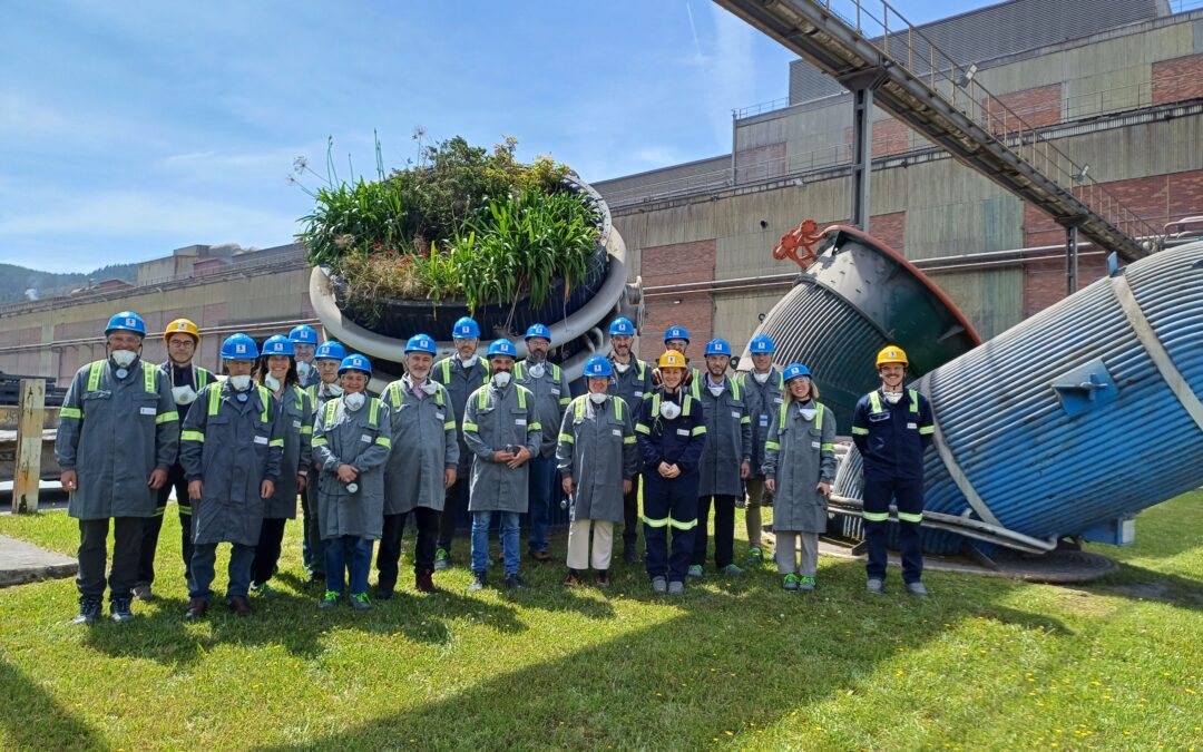 El Grupo de Trabajo del Basque Industrial Hub (BIH4C) visita la planta de Sidenor Basauri
