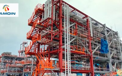 Tamoin avanza en la construcción modular de la planta piloto de combustibles sintéticos de Petronor en el Puerto de Bilbao