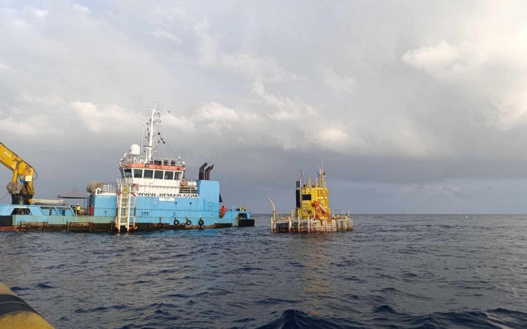 Tecnalia, BiMEP, Ditrel, CoreMarine y CDA completan la instalación del cable dinámico en HarshLab