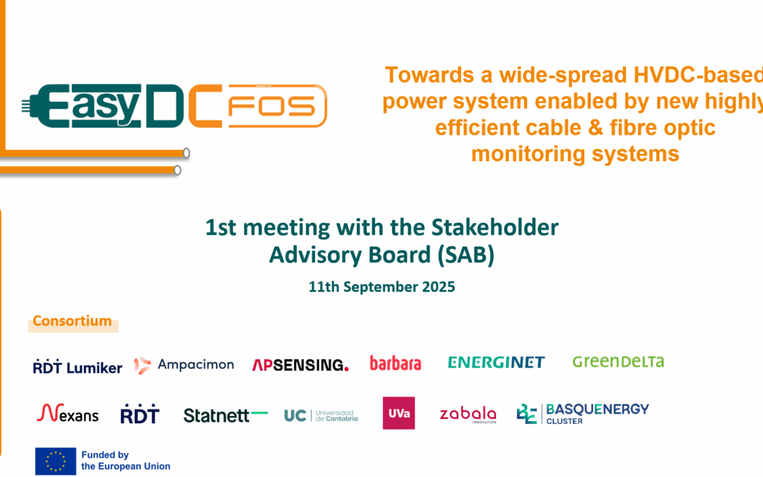 BASQUENERGY Cluster organiza la reunión de constitución del Comité Asesor del proyecto europeo EasyDC-FOS para alinear los desarrollos tecnológicos con las necesidades del sistema eléctrico