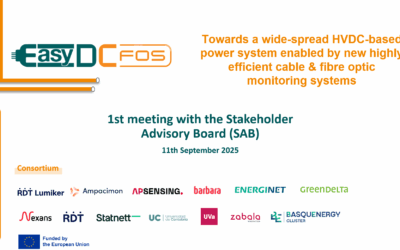 BASQUENERGY Cluster organiza la reunión de constitución del Comité Asesor del proyecto europeo EasyDC-FOS para alinear los desarrollos tecnológicos con las necesidades del sistema eléctrico