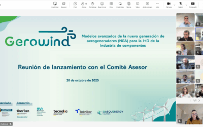 BASQUENERGY Cluster pone en marcha el Comité Asesor del proyecto ELKARTEK GEROWIND, que busca facilitar al sector vasco conocimiento estratégico y herramientas para abordar la evolución de los aerogeneradores de próxima generación