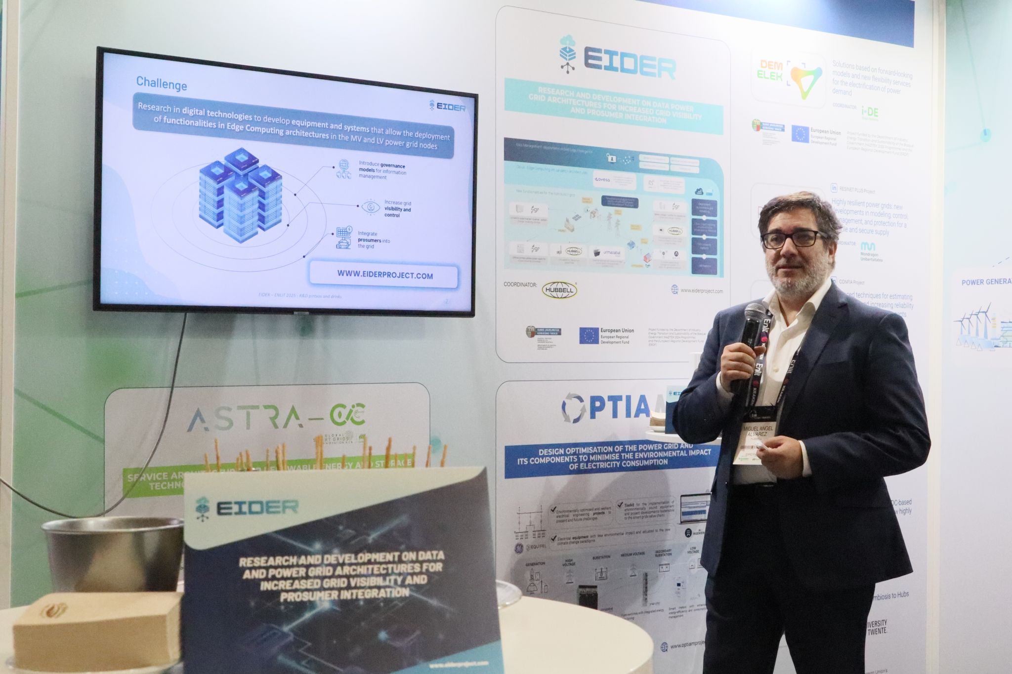 BASQUENERGY Cluster impulsa la difusión de once proyectos de I+D en colaboración en Enlit Europe Bilbao, visibilizando el liderazgo tecnológico de Euskadi 7 1763714894815 1