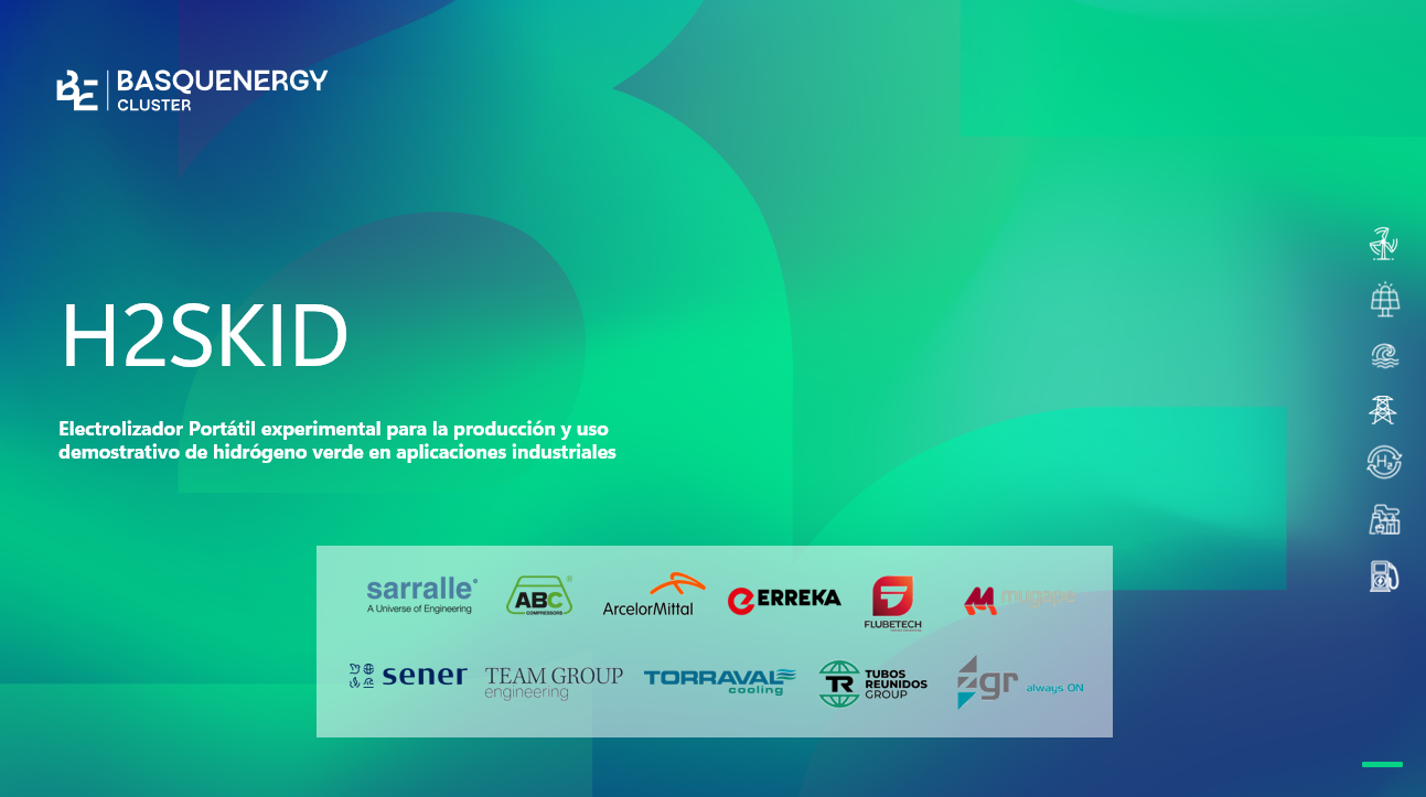 Comienza el proyecto Hazitek H2SKID para el desarrollo de un electrolizador portátil experimental de 1,25 MW AEM/PEM, como solución habilitadora para suministrar hidrógeno verde a usuarios industriales