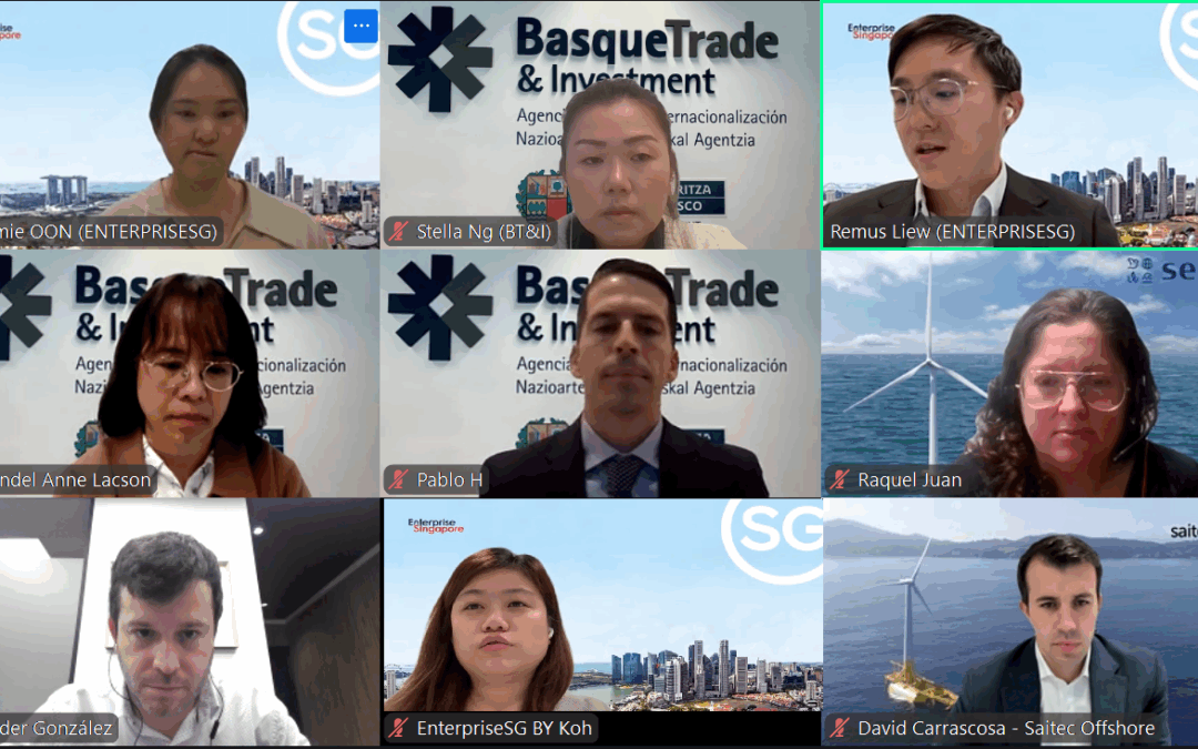 BASQUENERGY Cluster participa junto con Saitec y Sener en un webinar sobre eólica offshore para empresas de Singapur