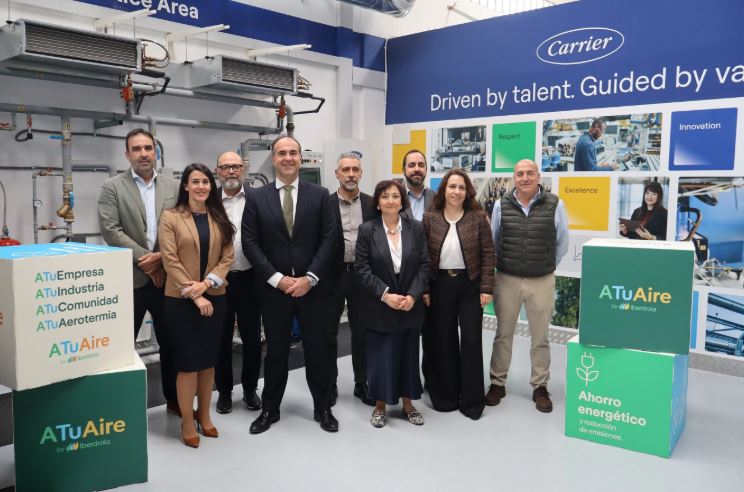 Carrier y ATuAire, empresa de Iberdrola, sellan una alianza para impulsar la bomba de calor eléctrica en sectores de alta demanda térmica