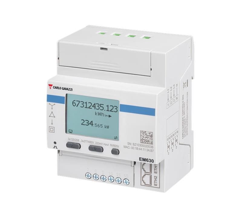 Carlo Gavazzi expande su catálogo con la Serie EM600, una gama avanzada de analizadores de energía trifásicos
