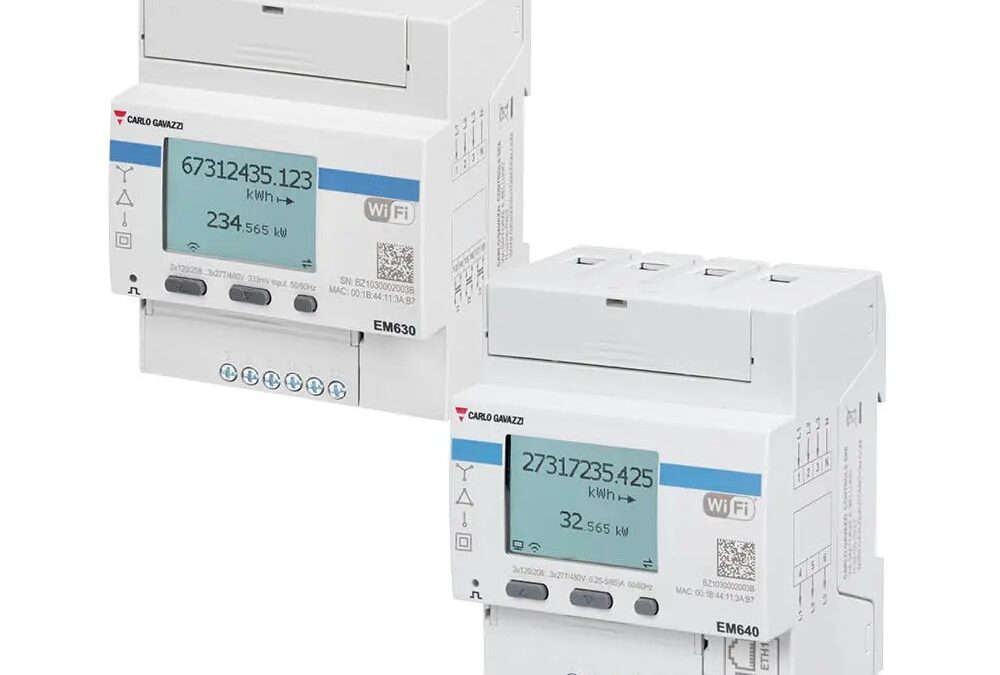 Carlo Gavazzi lanza la serie EM600 W, nuevos analizadores de energía Wi-Fi multiprotocolo y flexibles