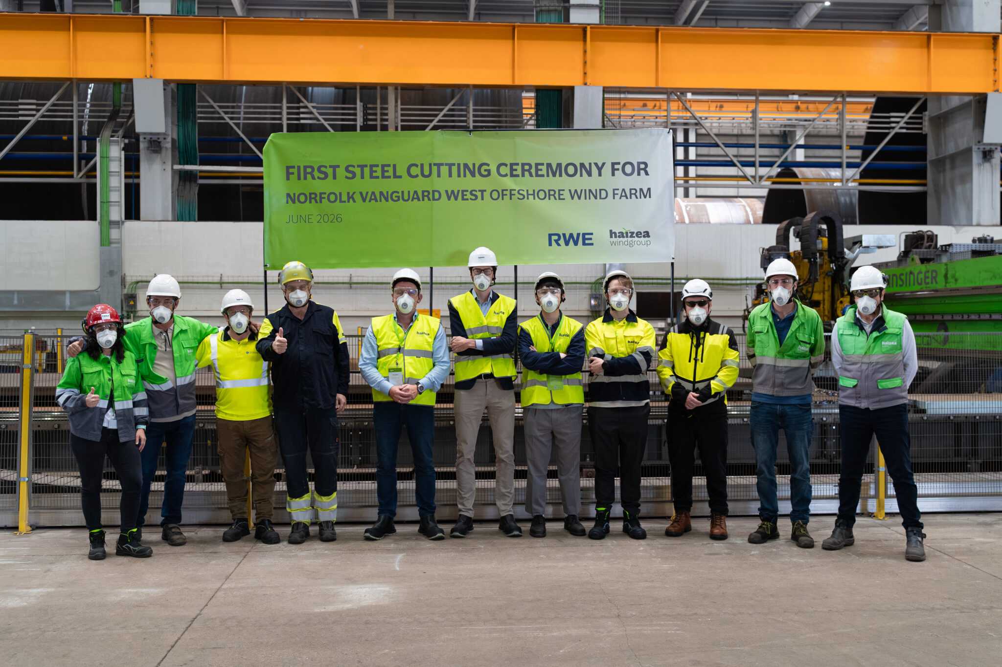 Haizea Wind Group inicia la fabricación de monopilotes para el parque marino Norfolk Vanguard West en Reino Unido