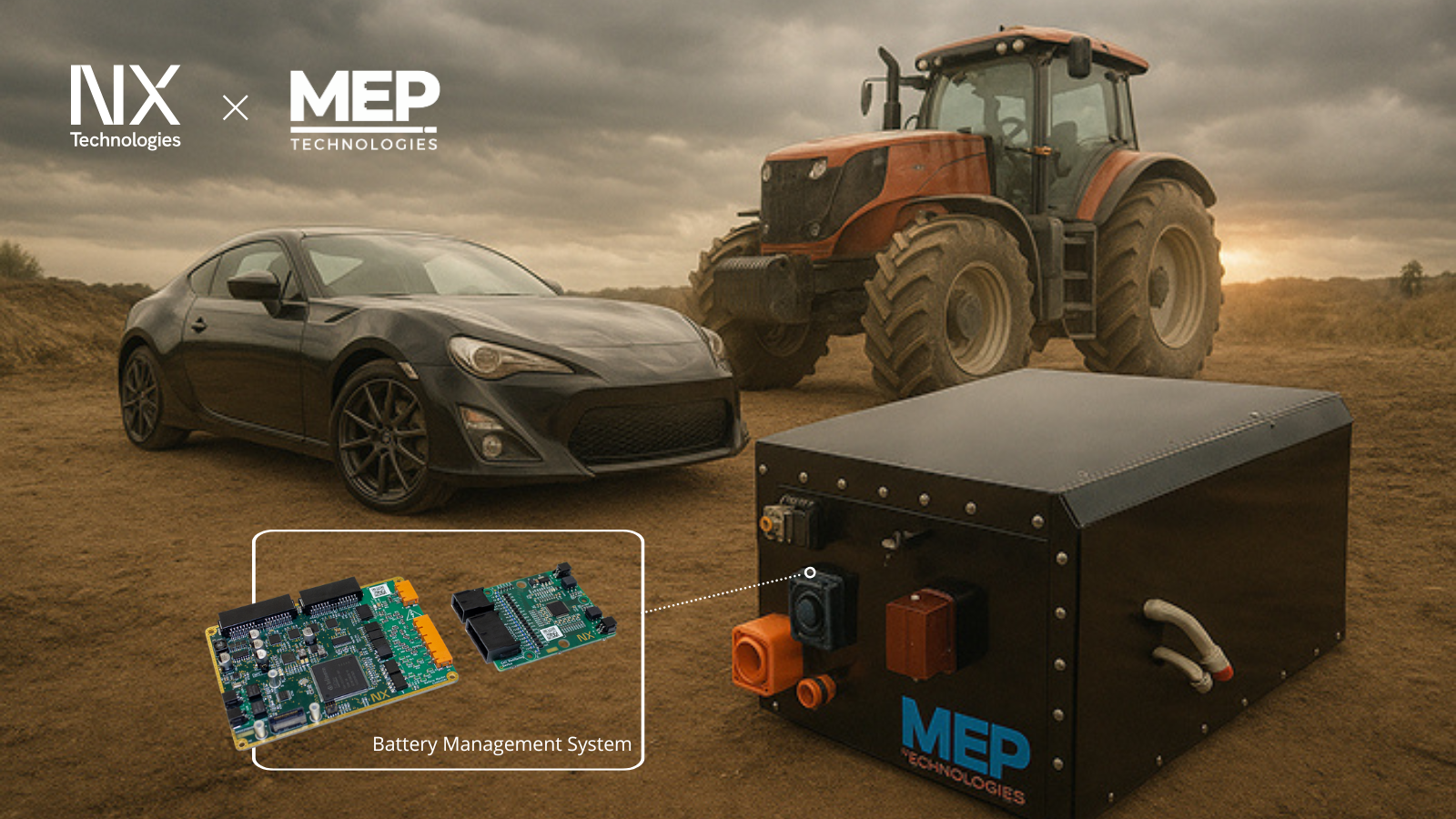 MEP Technologies selecciona el sistema de gestión de baterías de NX Technologies para sus arquitecturas de baterías eléctricas
