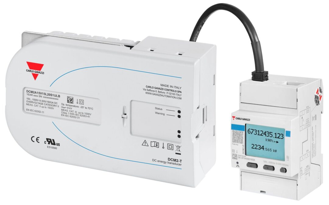 Carlo Gavazzi lanza al mercado DCM2, un medidor de energía de conexión directa para sistemas de CC de alta potencia